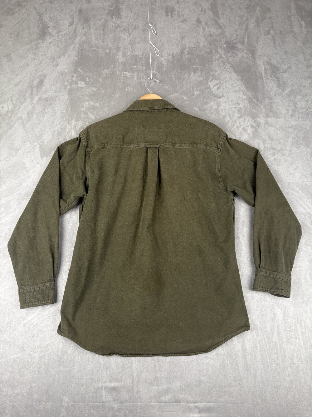 Woolrich Men's Olive Button-Down Shirt M - Picture 3 of 11